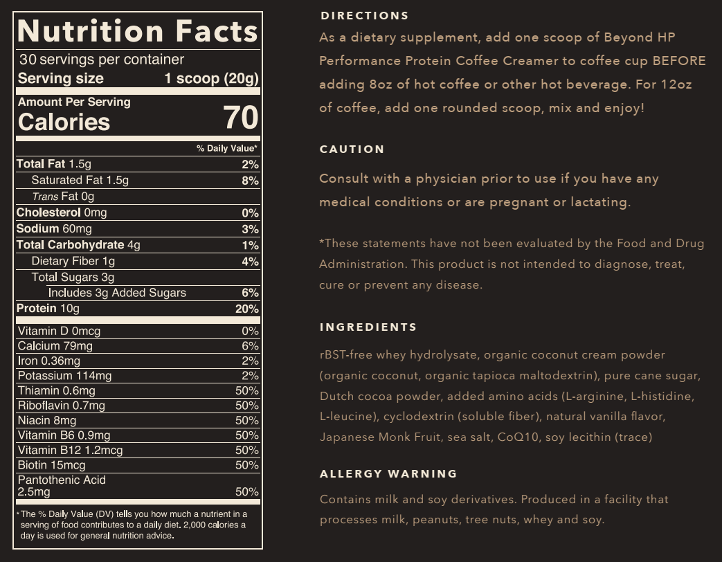 Mocha - Protein Coffee Creamer